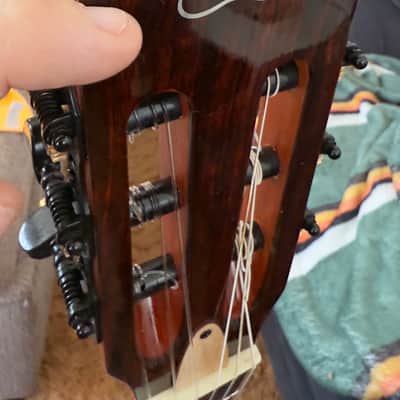 Ortega TourPlayer Series Nylon String Acoustic-Electric Guitar - RTPDLX-FMA-L, Left-handed, Flamed Mapled Blue image 13