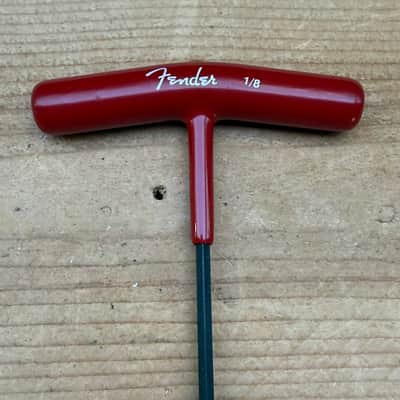 Genuine Fender T-Handle 1/8" Truss Rod Wrench - Red image 1