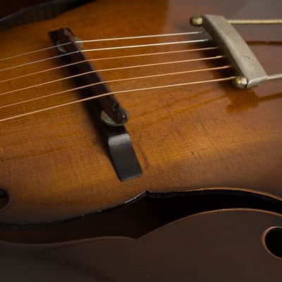 Epiphone  Zenith Arch Top Acoustic Guitar (1939), ser. #13787, Period brown hard shell case. image 15