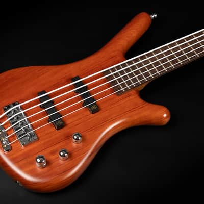 2017 Warwick Teambuilt Pro Series Corvette Bubinga 5A - Natural Transparent | German 5-String Electric Bass Ovangkol Neck Active / Passive Electronics image 6