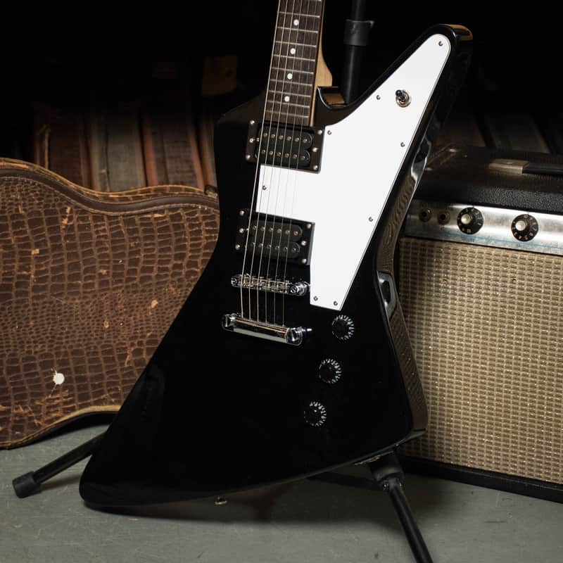 Rick Nielsen's Slammer XP-1 Explorer Hamer Black | Reverb