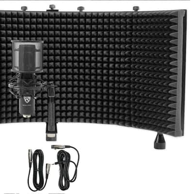 Rockville RCM PRO Studio/Recording Condenser Microphone+Headphones+Iso Shield image 1