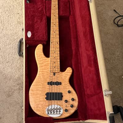 Lakland USA 55-94 Deluxe 5-String Bass – Quilted Maple – Birdseye Maple – Bartolini – G&G Case image 2