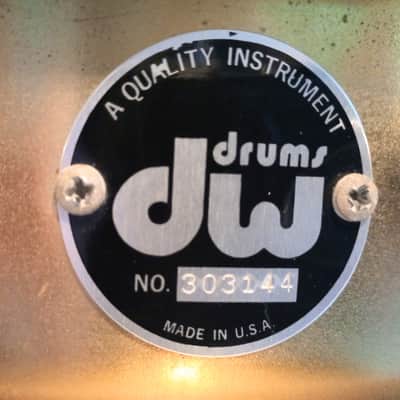 DW PRE COLLECTOR RAW BRASS SNARE DRUM 82-90-FREE SHIP TO C-USA! image 10