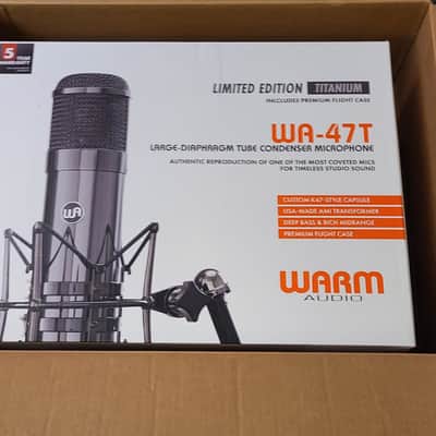 Warm Audio WA-47T (Limited Edition) Large Diaphragm Multipattern Tube Condenser Microphone 2024 - Present - Titanium image 1