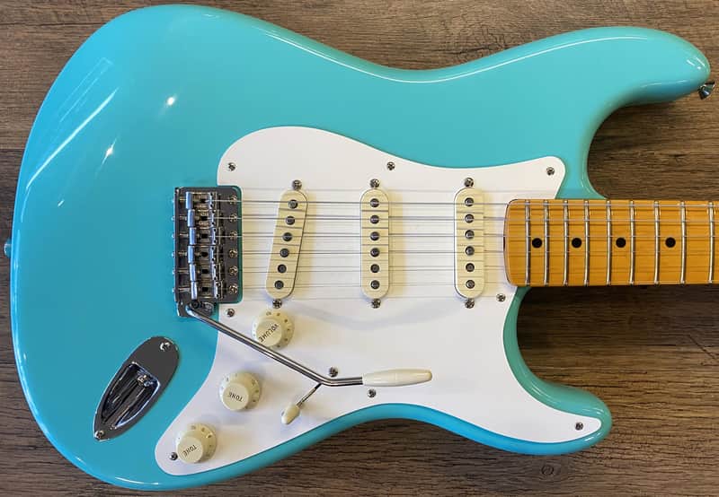 2025 Fender American Vintage II '57 Stratocaster Gloss Sea Foam Green Electric Guitar with Original Case image 1