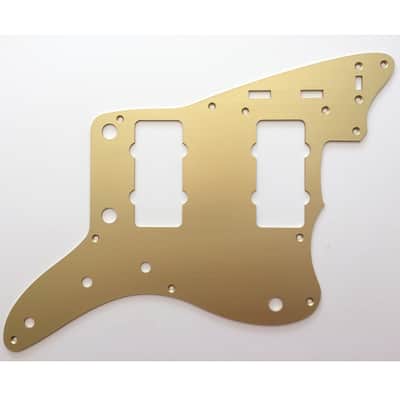HERAD 9-hole Jazzmaster Pickguard. Gold Anodised Aluminium. 58/59 style. Anodized Scratchplate. image 2