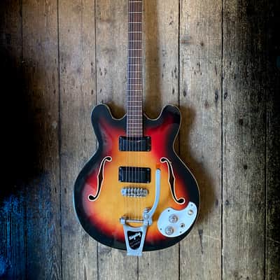 1960's Mosrite Celebrity with Bigsby in Sunburst finish image 2