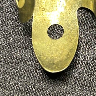 Set of 6 Vintage Dunlop Pat. Pend. Metal Fingerpicks 1940s-50s - Nickel image 9