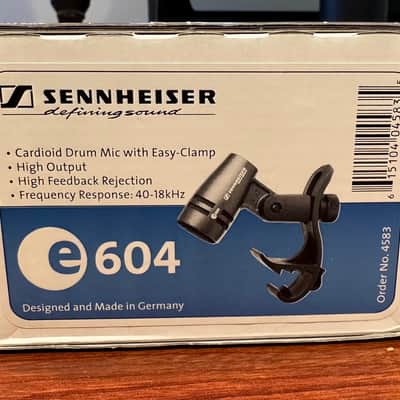 Sennheiser e604 Cardioid Dynamic Drum Microphone 1998 - Present - Black image 2