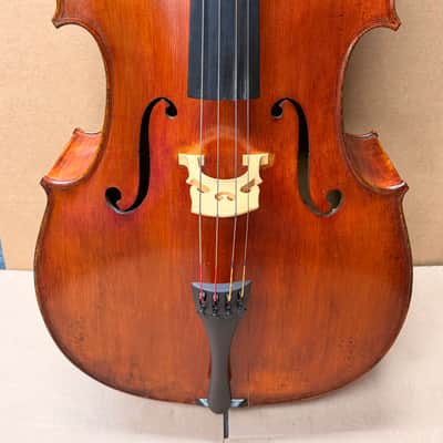 Gunter von Aue 4/4 Cello – German Made – Full Size – w/ Leather Case – Crack Repair Needed / Plays image 6