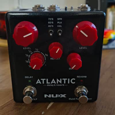NuX NDR-5 Verdugo Series Atlantic Delay/Reverb 2018 - Black/Red image 2