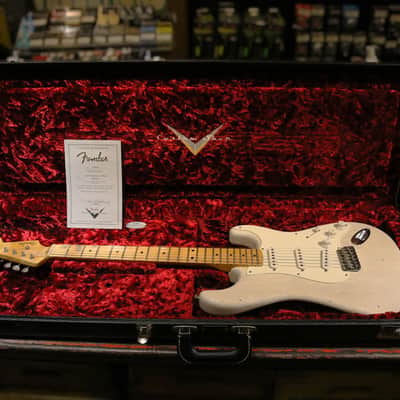 Fender Stratocaster Custom shop 1956 Reissue Journey man Relic 2017 - White Blonde image 6