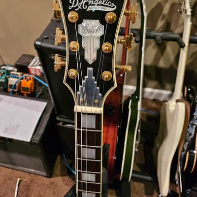 D'Angelico Excel DC Shoreline Semi-Hollow with Bigsby 2010s - Indigo image 4