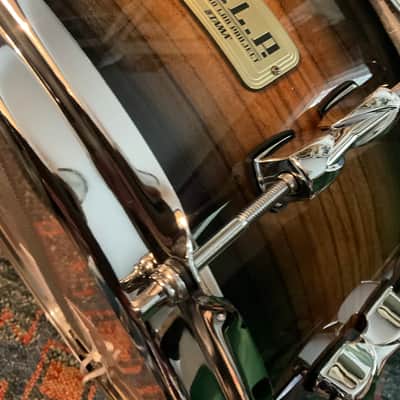 Tama SLP Bubinga/Maple Snare Drum 14x6.5 Midnight Zebrawood Burst image 5