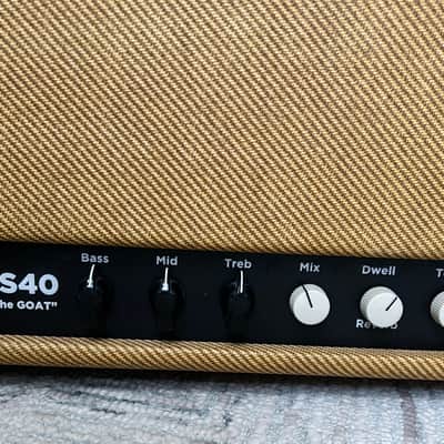 Morgan Amplification Goat JS40 Tube Head Super Reverb w/ 3 knob Spring Reverb Rare ! - Tweed image 5