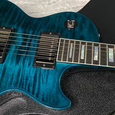 NEW! Gibson Les Paul Custom Peacock Widow - Monster Flame Top! Limited Edition - Weighs in at 8.4 lbs - Authorized Dealer - G07563 image 3