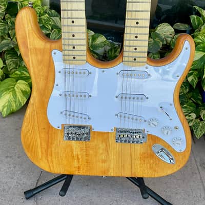 Double Neck Electric Guitar - 6-String and 12-String Necks w/ Padded Gig Bag image 2