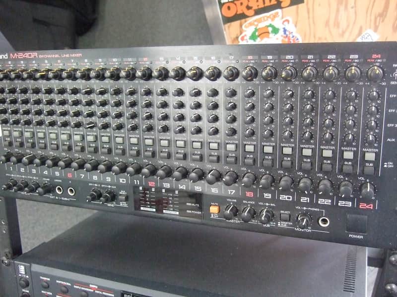 Roland M-240R 24 channel rack mount line mixer | Reverb