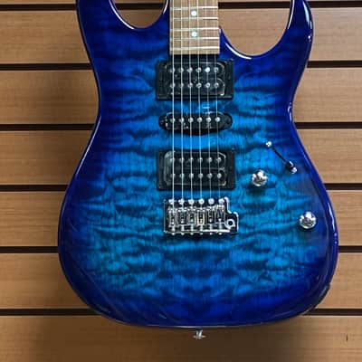 Ibanez GRX70QA-TBB Gio - Transparent Blue Burst #3442 image 2