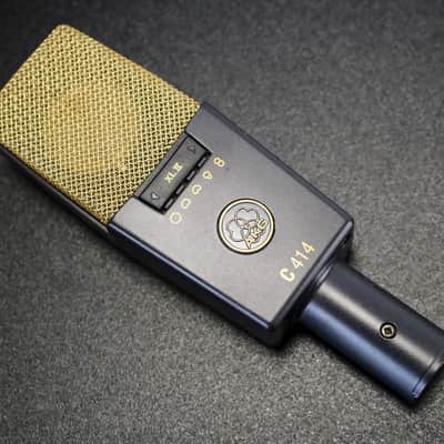 AKG C414 XLII Large Diaphragm Multipattern Condenser Microphone 2010s - Black image 3