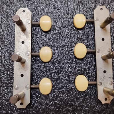 Vintage 1938 Kluson Strip Tuners - 3/Side - No Stamp - Pre PAF image 2