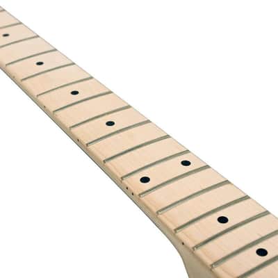 22 Fret Paddle Head Electric Guitar Neck, Maple image 5