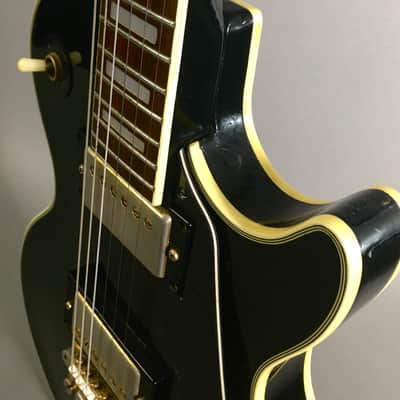 Vintage 1969 Matsumoku MIJ Aspen Single Cut Les Paul Piano Black LP Aged Gold HSC 7.1 lb image 15
