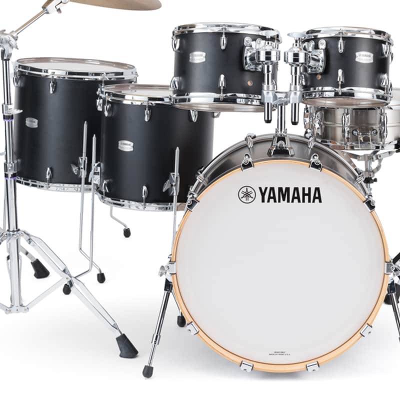 Yamaha TMP2F5 Tour Custom 22x16/16x15/14x13/12x8/10x7" 5pc Shell Pack - Black Licorice Satin image 1