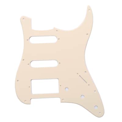 Brio 11 Hole Strat® Pickguard for Fender US/Mex Made Standard Stratocaster Modern Style Cream 1 Ply image 1