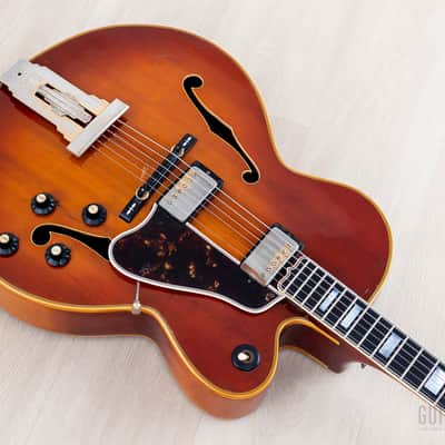 1970 Gibson L-5 CES Vintage Electric Archtop Sunburst w/ T Tops, Case image 11