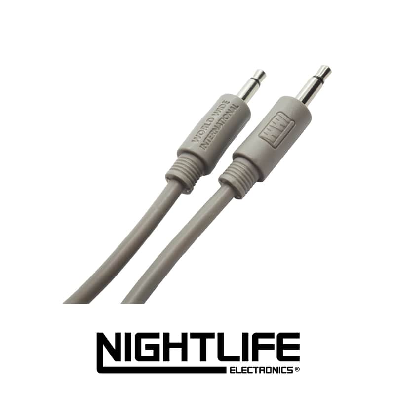 WWI 3.5mm Patch Cable 5/pk - 50cm - Grey image 1