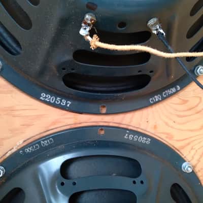 1965 Jensen C12Q Guitar Speaker MINT Awesome Tone MATCHED PAIR 8 OHMS image 8