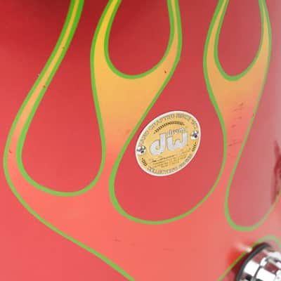 DW Collectors Series 3-Piece Flame Drum Kit (Kick, Snare, Floor Tom) Owned by Brian Setzer image 13