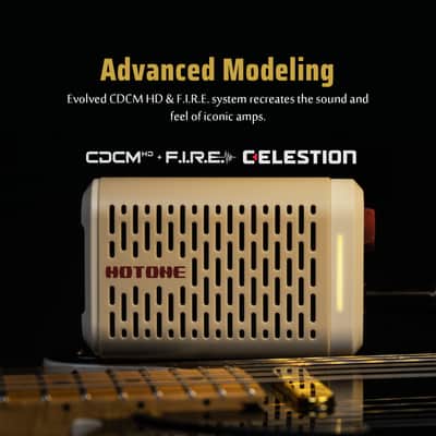 Hotone Multifunctional Modern Mini Modeling Amplifier BT Guitar Bass IR Cabinets with Multi FX Mobile APP image 3