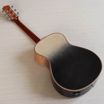 39 Inch Flame Maple Top Acoustic Electric Guitar with EQ image 3