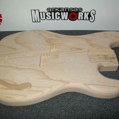WD Fender Licensed Body For Precision Bass, Unfinished Swamp Ash, #PBU ASH image 1
