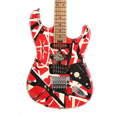 EVH Striped Series Frankie Red/White/Black Relic 2021 image 1