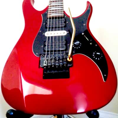 Fender   Heartfield Talon V 1991 Chrome Red MIJ FujiGen Factory Dimarzio Floyd Vinnie Moore Satchel image 23