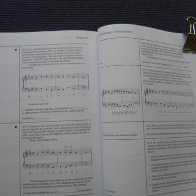 NEW Harmonic Materials in Tonal Music 9th ed Part I & II 2 books image 6