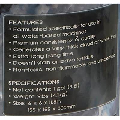 Chauvet DJ HDF High-Density Fog Machine Fluid - One Gallon Fog Machines image 5