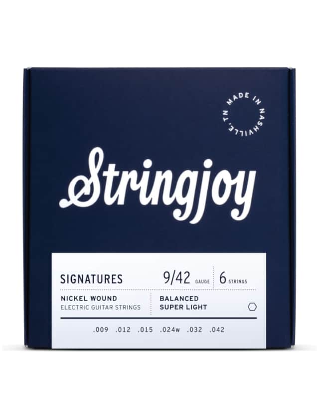 Stringjoy Signatures | Balanced Super Light Gauge (9-42) Nickel Wound Electric Guitar Strings image 1
