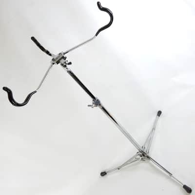 Ludwig 70s Atlas Flat Base#1363 Snare Drum Stand Chrome Vintage Flush Block Logo image 1