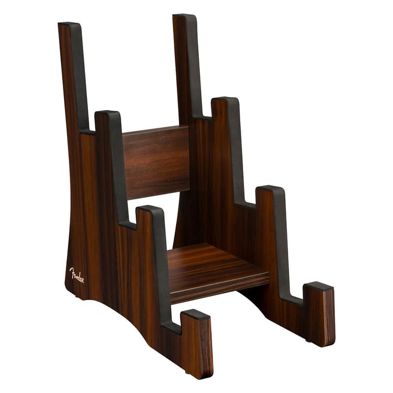 Fender Deluxe Wooden 3-Tier Guitar Stand image 1