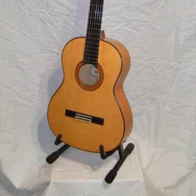 FINAL DISCOUNT Rare Almansa 447 Cypress Flamenco-style classical guitar with Travelite case. image 2