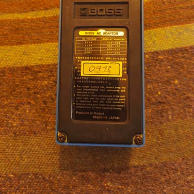 Boss CS-3 Compression Sustainer (Black Label) 1986 - 1992 - Blue image 2