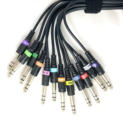 12 Cable Snake Harness Kit Replacement for eDRUMin 12 USB MIDI Drum Trigger Interface image 3