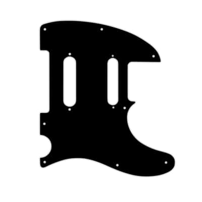Custom Pickguard For 1998 - 2021 Made in America Fender Deluxe Nashville Telecaster - Solid Black Thin .060"
