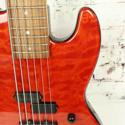 Winfield Thomas Custom 6-String Bass Guitar Quilted Maple / Triple Bartolinis image 6