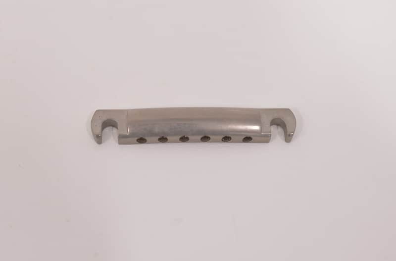 Rare Kluson Aluminum Wraparound Bridge Lightweight Brushed Finish – Late 1990s–Early 2010s Gibson Les Paul Custom Standard Tailpiece Stop Bar image 1
